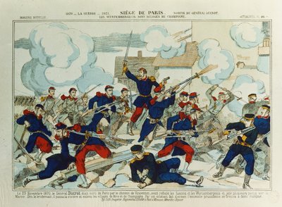 1870年1月29日、シャンピニーの戦いでのデュクロ将軍（1817-82） 作： French School